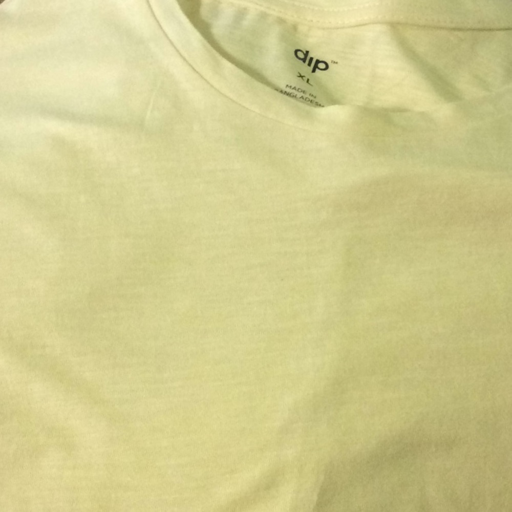 Dip Short Sleeve Basic Tee Women’s XL Light Yellow - Picture 5 of 7